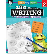 Shell Education 2nd Grade 180 Days of Writing Book Printed Book 216 Pages - Shell Educational Publishing Publication - Book - Grade 2