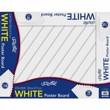 UCreate Poster Board Package Multipurpose - 28" Height x 22" Width - White - 10 / Pack