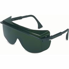 Uvex Safety Astro OTG 3001 Safety Glasses Clear Lens - Black Frame - Scratch Resistant, Adjustable, Adjustable Temple, Comfortable, Cushioned - 1 Each