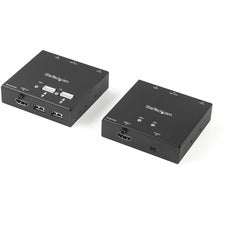 StarTech.com HDMI over CAT6 Extender with 4-port USB Hub - 165 ft (50m) - 1080p 1 Input Device - 1 Output Device - 260 ft Range - 4 x Network (RJ-45) - 5 x USB - 1 x HDMI In - 1 x HDMI Out - WUXGA - 1920 x 1200 - Twisted Pair - Category 6 - TAA Compliant