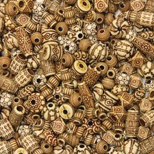 Creativity Street Mixed Bone Beads Project, Craft - Recommended For 3 Year - Assorted - 1 Pack