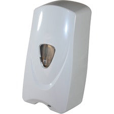Foameeze Bulk Foam Sensor Soap Dispenser with Refillable Bottle Automatic - 1.06 quart Capacity - Support 4 x C Battery - White - 1 Each