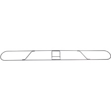 Genuine Joe Clip-on Long Dust Mop Frame Rust Resistant, Clip, Galvanized - Metallic - 1 Each