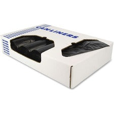 Heritage Dispenser Box Low-density Dark Liners 60 gal Capacity - 58" Length x 38" Width x 1.20 mil (30 Micron) Thickness - Low Density - Black - Resin - Recycled - 100 / Carton