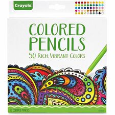 Crayola 50-count Colored Pencils Assorted Lead - 50 / Set