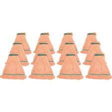 Genuine Joe Narrow Band Medium Mophead Rayon, Cotton - 12 / Carton