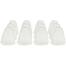 Genuine Joe Cut End Mophead Rayon - Natural - 12 / Carton