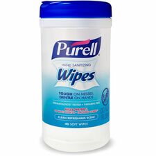 PURELL&reg; Clean Scent Hand Sanitizing Wipes Clean - White - 40/Tub - 1 Each