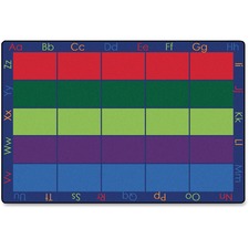 Carpets for Kids&reg; Premium Colorful Spaces Seating Rug 108" Length x 72" Width - Rectangle - Assorted