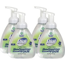 Dial Professional Hand Sanitizer Foam 15.20 fl oz - Pump Bottle Dispenser - Kill Germs - Hand - Moisturizing - Clear - Fragrance-free - 4 / Carton