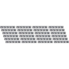 Genuine Joe Cleaning Tool Wall Organizer Rack 5 x Broom - 3.75" Height x 16.50" Width x 2.75" Depth - Gray - ABS Plastic - 24 / Carton