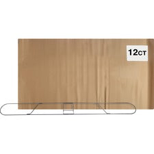 Genuine Joe Clip-on Long Dust Mop Frame Rust Resistant, Clip, Galvanized - Metallic - 12 / Carton