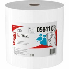 Wypall GeneralClean L30 Heavy Duty Cleaning Towels 875 Sheets/Roll - White - 1 / Carton