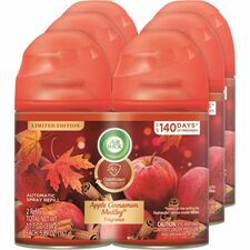 Air Wick Freshmatic Air Freshener Spray Refill Spray - 5.90 oz - Apple Cinnamon Medley - 60 Day - Odor Neutralizer, Long Lasting - 2/Pack - 3 / Carton