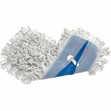 Rubbermaid Commercial Looped Fringe Finish Mop 5" Width x 18" Length - Rayon, Synthetic - 6 / Carton