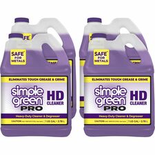 Simple Green Pro HD All-In-One Heavy-Duty Cleaner For Multipurpose - Concentrate - Liquid - 128 fl oz (4 quart) - Heavy Duty, Non-corrosive, Fragrance-free - Purple - 4 / Carton
