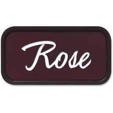 Xstamper Designer Framed Wall/Door Sign 4" Holding Width x 2" Holding Height - Rectangular Shape - Wall, Door - Rounded Corner - Plastic - Brown - 1 Each
