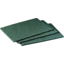 Scotch-Brite Scrubbing Pads 6" Width x 9" Length - 20/Pack - 3 / Carton - Synthetic - Green