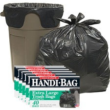 Berry Handi-Bag Wastebasket Bags Medium Size - 33 gal Capacity - 40" Length x 32" Width x 0.70 mil (18 Micron) Thickness - 40/Box - 6 / Carton