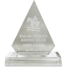 Xstamper Pinnacle Acrylic Award 4" Width x 5.8" Length - Laser Compatible - Assorted - Acrylic - 1 Each