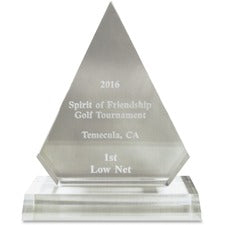 Xstamper Pinnacle Acrylic Award 5" Width x 6.8" Length - Laser Compatible - Assorted - Acrylic - 1 Each