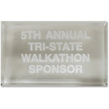 Xstamper Trinity Paperweight Acrylic Award 4" Width x 2.2" Length - Laser Compatible - Assorted - Acrylic - 1 Each