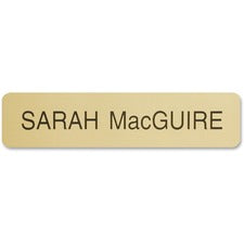 Xstamper Designer Name Plate Only 8" Width x 2" Height - Rectangular Shape - Rounded Corner - Plastic - Assorted - 1 Each