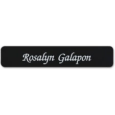 Xstamper Designer Name Plate Only 10" Width x 2" Height - Rectangular Shape - Rounded Corner - Plastic - Assorted - 1 Each