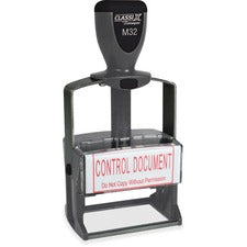 Xstamper ClassiX Self-inking Steel Message Stamp Message Stamp - 1" Impression Width x 2.25" Impression Length - Assorted - Steel - 1 Each