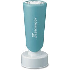 Xstamper Pre-inked Round Stamp Date Stamp - 1.19" Impression Diameter - 50000 Impression(s) - Assorted - Rubber - 1 Each