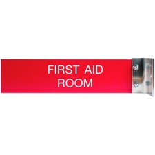 Xstamper Corridor Sign 8" Width x 2" Height - Rectangular Shape - Wall Mountable - Double Sided - Aluminum - 1 Each