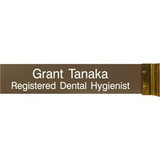Xstamper Corridor Sign 10" Width x 2" Height - Rectangular Shape - Wall Mountable - Double Sided - Aluminum - 1 Each