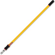 Rubbermaid Commercial 4'-8' Quick Connect Extension Pole 96" Length x 1.40" Diameter - Yellow - Aluminum - 6 / Carton
