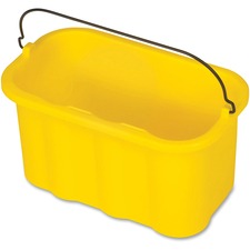 Rubbermaid Commercial 10-quart Sanitizing Caddy 2.50 gal - 8" x 14" x 7.5" - Yellow - 6 / Carton