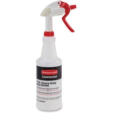 Rubbermaid Commercial 32-oz Trigger Spray Bottle Suitable For Cleaning - Heavy Duty - 9.6" Height x 3.4" Width - Clear - 6 / Carton