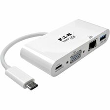 Tripp Lite series U444-06N-VGU-C Docking Station for Notebook, Tablet PC - 2 x USB Ports - 2 x USB 3.0 - Network (RJ-45) - VGA - Wired
