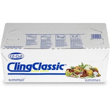 Berry Cling Classic Food Wrap 12" Width x 2000 ft Length - Polyvinyl Chloride (PVC) - Clear - 1 / Carton