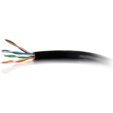 C2G 1000ft Cat6 Bulk Ethernet Cable - Riser CMR-Rated, UTP - Black 1000 ft Category 6 Network Cable for Network Device - First End: 1 x Bare Wire - Second End: 1 x Bare Wire - 23 AWG - Black - 1 Each