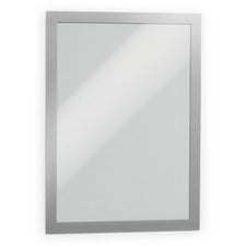 DURABLE Duraframe Magnetic Self-adhesive Frame 11" x 8.50" Frame Size - Rectangle - Horizontal, Vertical - Self-adhesive, Magnetic, Dual-sided, Sturdy - Silver - 2 / Pack