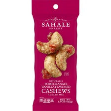 Sahale Snacks Pomegranate/Vanilla Cashews Glazed Snack Mix Non-GMO, Gluten-free - Cashew, Pomegranate, Vanilla - 1.50 oz - 18 / Carton