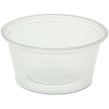 Genuine Joe 2 oz Portion Cups 2 fl oz - Clear - Polystyrene - Beverage, Sauce - 50/Bag - 50 / Carton