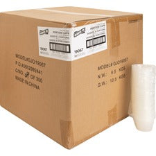 Genuine Joe 4 oz Portion Cups 4 fl oz - Clear - Polystyrene - Beverage, Sauce - 50/Bag - 50 / Carton