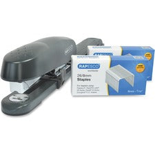 Rapesco 790 Long Arm Stapler with Staples Set Staples Upto 50 Sheet of 80g/m&#178; Paper - Staple Size:  - 24/0.24" , - 24/0.31" , - 26/0.24" , - 26/0.31" - 12" Throat Depth - Front Loading - 1 Each