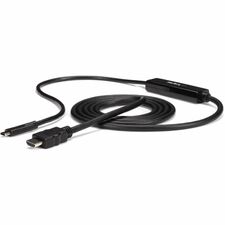 StarTech.com USB-C to HDMI Adapter Cable - 2m (6 ft.) - 4K at 30 Hz 6.56 ft HDMI/USB-C Video Cable Adapter for Projector, Monitor, Workstation, Audio/Video Device, Chromebook, MacBook, TV, MacBook Pro, Computer - First End: 1 x 19-pin HDMI 1.4 Digital Aud