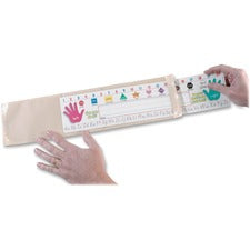 Ashley Nameplate Pocket Off White - Plastic - 19" Width - 25 / Pack