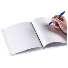 Ashley Portrait Hardcover Blank Pages Book 28 Pages - Plain - 8 1/2" x 11" Sheet Size - White Paper - Hard Cover, Durable - 1 Each