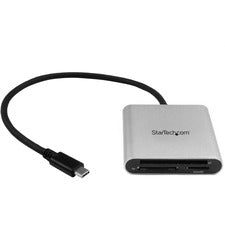StarTech.com Flash Reader SD, microSD, MultiMediaCard (MMC), SDHC, SDXC, microSDHC, microSDXC, CompactFlash Type I, CompactFlash Type II - USB Type C - External1 Each
