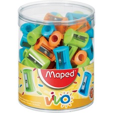 Maped Vivo Single-hole Sharpener 1 Hole(s) - Assorted - 75 / Display Box