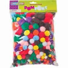 Creativity Street Pom Pons Class Pack Classroom - Recommended For 3 Year - Assorted - 300 / Pack