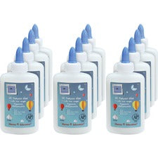 Sparco Washable School Glue 4 fl oz - White - 12 / Box